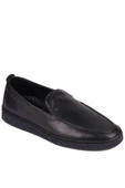 Shoetyle - Siyah Hakiki Deri Erkek Günlük Ayakkabı 666-1099 - 2
