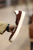Shoetyle - Koyu Kahverengi Hakiki Süet Bağcıklı Erkek Sneaker 666-3071 thumbnail 11