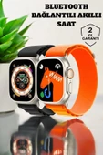 Bluetooth Bağlantılı 49MM Dokunmatik Akıllı Saat Sağlık ve Spor Takip Özellikli thumbnail 1