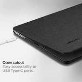 Spigen MacBook Pro 14" M2 (2023) / M1 (2021) Kılıf Thin Fit Black - 070CS25965 thumbnail 1