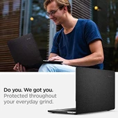 Spigen MacBook Pro 14" M2 (2023) / M1 (2021) Kılıf Thin Fit Black - 070CS25965 thumbnail 4