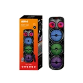 Zore GD-2887 Dijital LED Göstergeli Mikrofonlu RGB TWS 8 inç Stereo Bass Kablosuz Karaoke Hoparlör - 11