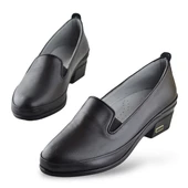 35T8 Ortopedik Taban İçi Dışı Hakiki Deri Kadın Ayakkabı Topuklu Kadın Deri Ayakkabı - 2