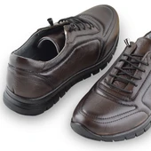 909 Tam Ortopedik Taban Hakiki Deri Erkek Ayakkabı Kadın Ayakkabı Kaymaz Taban Unisex Ayakkabı Lastikli Bağcık - 10