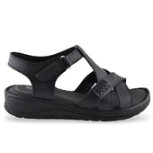 8149 TAM ORTOPEDİK Hakiki Deri Kadın Sandalet Deri Sandalet İvazn - 7