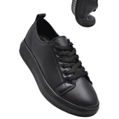 764  Full Ortopedik Taban Hakiki Deri Günlük Kadın Ayakkabı Kadın Sneakers - 1