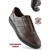 1050 Ortopedik Taban Hakiki Deri Erkek Ayakkabı Kışlık-Mevsimlik Kaymaz Taban - 6