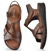 8149 TAM ORTOPEDİK Hakiki Deri Kadın Sandalet Deri Sandalet İvazn - 4