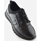 706 Tam Ortopedik Kauçuk Kaymaz Taban Hakiki Deri Kışlık Erkek Ayakkabı - 2