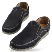 R02 Tam Ortopedik Taban Hakiki Deri Nubuk Erkek Ayakkabı Günlük Erkek Ayakkabı - 12