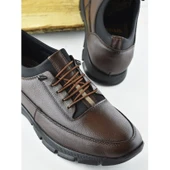 TAB325a Tam Ortopedik Topuk Masajlı Taban Erkek Ayakkabı Hakiki Deri Mevsimlik Ayakkabı - 4