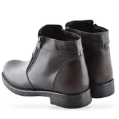 TAB3406 İçi Kürklü Hakiki Deri Erkek Bot Ayakkabı Ortopedik Taban Fermuarlı Deri Bot thumbnail 10