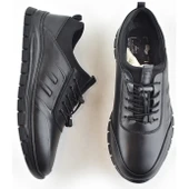 706 Tam Ortopedik Kauçuk Kaymaz Taban Hakiki Deri Kışlık Erkek Ayakkabı - 4