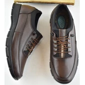 TAB325a Tam Ortopedik Topuk Masajlı Taban Erkek Ayakkabı Hakiki Deri Mevsimlik Ayakkabı - 5