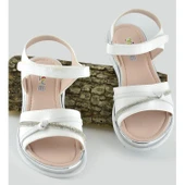 667e Ortopedik Taban Kız Çocuk Sandalet Terlik Düğün Abiye Gündelik Vetta - 5