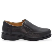 7878 Ortopedik Taban Siyah Hakiki Deri Erkek Ayakkabı Mevsimlik thumbnail 5