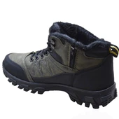 579 Ortopedik Kaymaz Taban İçi Kürklü Kışlık Erkek Bot Ayakkabı Blacksea - 7