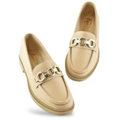 284S Rahat Taban Tokalı Günlük Kadın Babet Ayakkabı Laofer Kadın Ayakkabı Morgül - 5