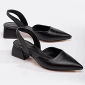 1555 Kadın Topuklu Ayakkabı 4 CM Abiye Düğün Nişan Kına Gecesi - 1