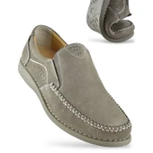 R02 Tam Ortopedik Taban Hakiki Deri Nubuk Erkek Ayakkabı Günlük Erkek Ayakkabı - 1