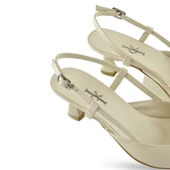 1025 Arkası Açık Kadın Topuklu Ayakkabı 5 cm Abiye Düğün Nişan Kına Gecesi Kdnca - 11