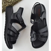 8150 TAM ORTOPEDİK Hakiki Deri Kadın Sandalet Deri Sandalet İvazn - 6