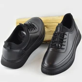 220 Tam Ortopedik Taban Hakiki Deri Erkek Ayakkabı Kauçuk Taban Mevsimlik Ayakkabı - 5