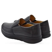 5884 Ortopedik Taban Siyah Hakiki Deri Erkek Ayakkabı Mevsimlik thumbnail 5