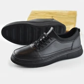 220 Tam Ortopedik Taban Hakiki Deri Erkek Ayakkabı Kauçuk Taban Mevsimlik Ayakkabı - 2