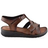 8149 TAM ORTOPEDİK Hakiki Deri Kadın Sandalet Deri Sandalet İvazn - 2