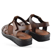 8149 TAM ORTOPEDİK Hakiki Deri Kadın Sandalet Deri Sandalet İvazn - 5