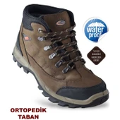 5538 Ortopedik Taban ASLA SU GEÇİRMEZ Unisex Hakiki Deri Bot Ayakkabı - 6