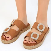 290H Ortopedik Taban Günlük Kadın Terlik Çift Toka Ayarlanabilir Bayan Terlik - 5