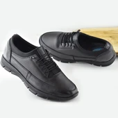 TAB325a Tam Ortopedik Topuk Masajlı Taban Erkek Ayakkabı Hakiki Deri Mevsimlik Ayakkabı - 11