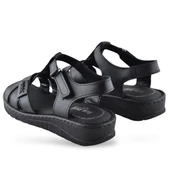 8149 TAM ORTOPEDİK Hakiki Deri Kadın Sandalet Deri Sandalet İvazn - 10