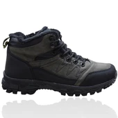 579 Ortopedik Kaymaz Taban İçi Kürklü Kışlık Erkek Bot Ayakkabı Blacksea - 6