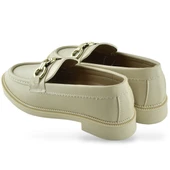 284S Rahat Taban Tokalı Günlük Kadın Babet Ayakkabı Laofer Kadın Ayakkabı Morgül - 12