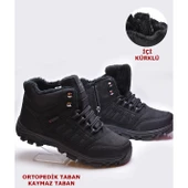 X6 Ortopedik Kaymaz Taban Kürklü Erkek Bot Outdoor Bot - 2