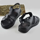 8150 TAM ORTOPEDİK Hakiki Deri Kadın Sandalet Deri Sandalet İvazn - 4