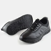 706 Tam Ortopedik Kauçuk Kaymaz Taban Hakiki Deri Kışlık Erkek Ayakkabı - 5