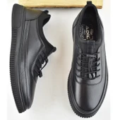 220 Tam Ortopedik Taban Hakiki Deri Erkek Ayakkabı Kauçuk Taban Mevsimlik Ayakkabı - 4