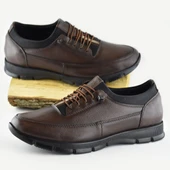 TAB325a Tam Ortopedik Topuk Masajlı Taban Erkek Ayakkabı Hakiki Deri Mevsimlik Ayakkabı - 2