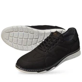 5319  Tam Ortopedik Taban Hakiki Deri Erkek Ayakkabı Hafif Poli Taban Nubuk Süed - 3