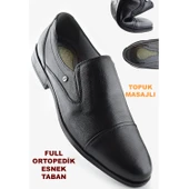 3572 Tam Ortopedik Taban Hakiki Deri Erkek Ayakkabı Hava Süspansüyonlu - 1