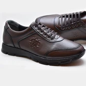 TAB405 Tam Ortopedik Kauçuk Kaymaz Taban Hakiki Deri Kışlık Erkek Ayakkabı - 9