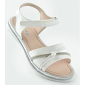 667e Ortopedik Taban Kız Çocuk Sandalet Terlik Düğün Abiye Gündelik Vetta - 1