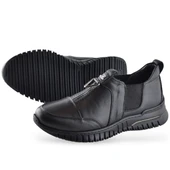 1933 Tam Ortopedik Hakiki Deri Kadın Kışlık Ayakkabı Anne Kışlık Deri Ayakkabı - 7