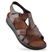 8149 TAM ORTOPEDİK Hakiki Deri Kadın Sandalet Deri Sandalet İvazn - 1