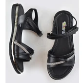 667e Ortopedik Taban Kız Çocuk Sandalet Terlik Düğün Abiye Gündelik Vetta - 10