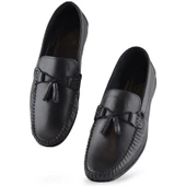 3287 Esnek Rahat Taban Lacivert Hakiki Deri Erkek Ayakkabı Yazlık Casual Laofer Erkek Ayakkabı thumbnail 7